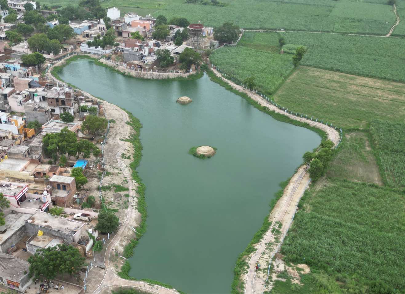 Beautiful restored pond